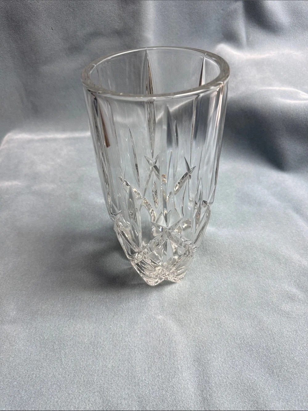 Gorham Lady Ann Clear Cut Crystal Flower Vase